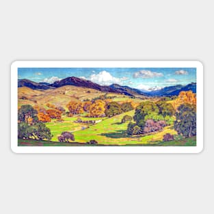 California Landscape 1920 by William Wendt Sticker